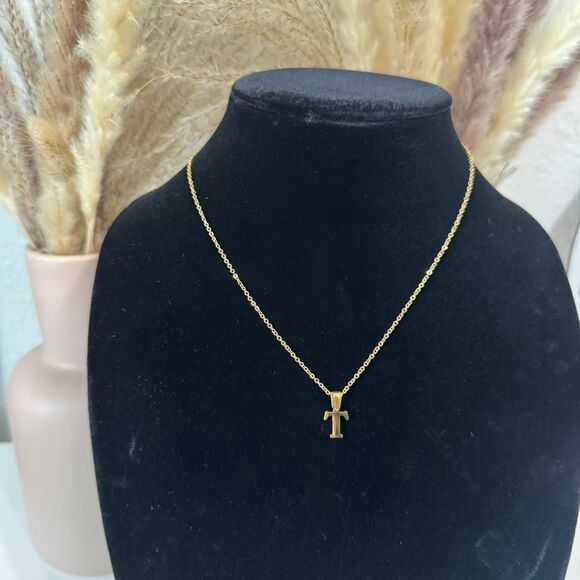 Jewelry - Stainless Steel Necklace | Gold Letter "T" Pendant | Brand New Jewelry